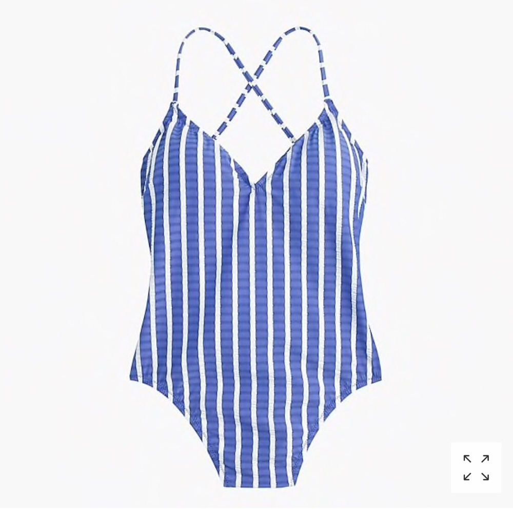 J. Crew Lace up Back One Piece Swimsuit. NEW